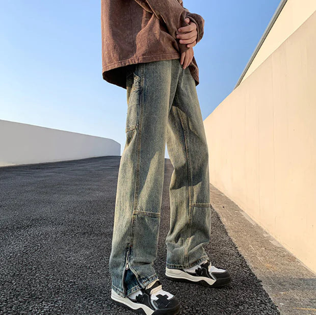 American Retro Heavy Wash Jeans