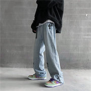 Men's Vintage American Jeans with Wide-Leg Design