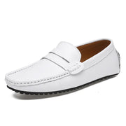 Men's Genuine Leather Loafers - Casual Driving Shoes