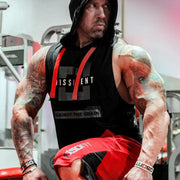 Men's Hooded Sleeveless Fitness Tank Top - Breathable