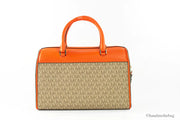 Michael Kors Travel Medium Poppy Signature PVC Duffle Bag