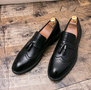 Men's Summer Breathable British Loafers with Tassels