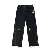 Men's Vintage American Jeans with Wide-Leg Design