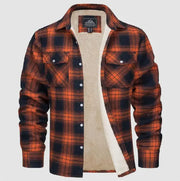 Men's Fleece-Lined Plaid Jacket