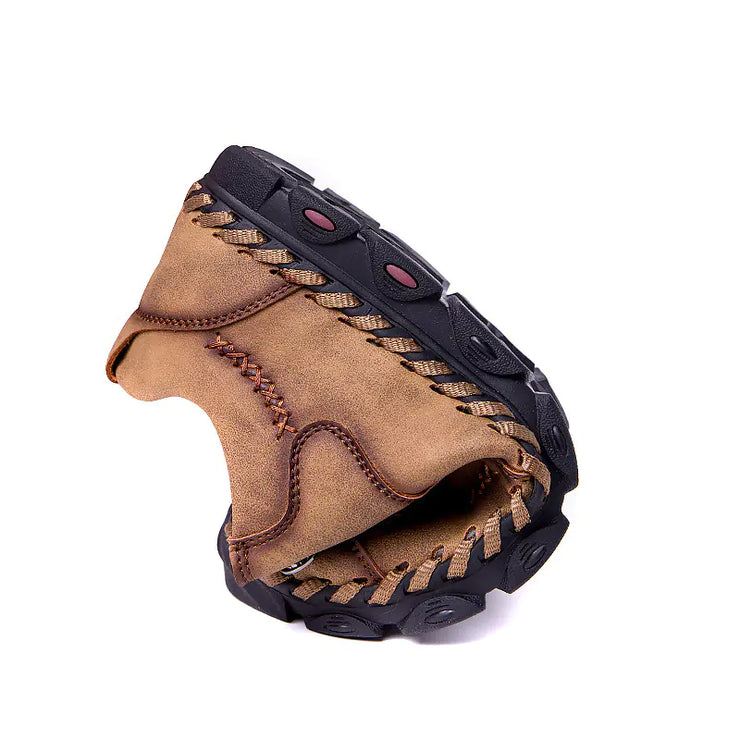 Handmade Leather Soft Bottom Loafers Casual Shoes