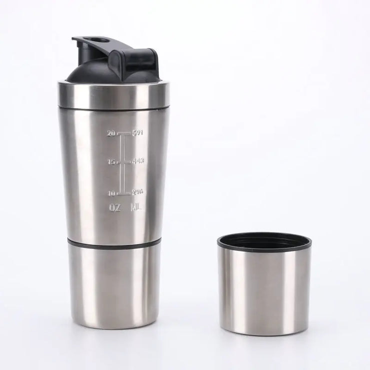 Stainless Steel Protein Shaker Bottle for Fitness