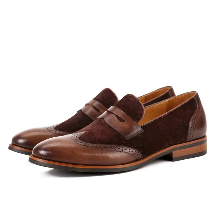 Brock Frosted Leather Men&