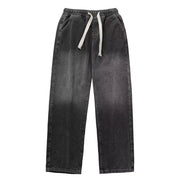 Gradient Men's Jeans - American Retro Washed Fashion