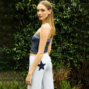 Women's Contrast Straight-Leg Pants