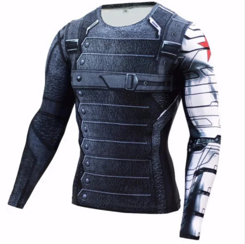 3D Digital Print Superman T-Shirt & Captain America Gear