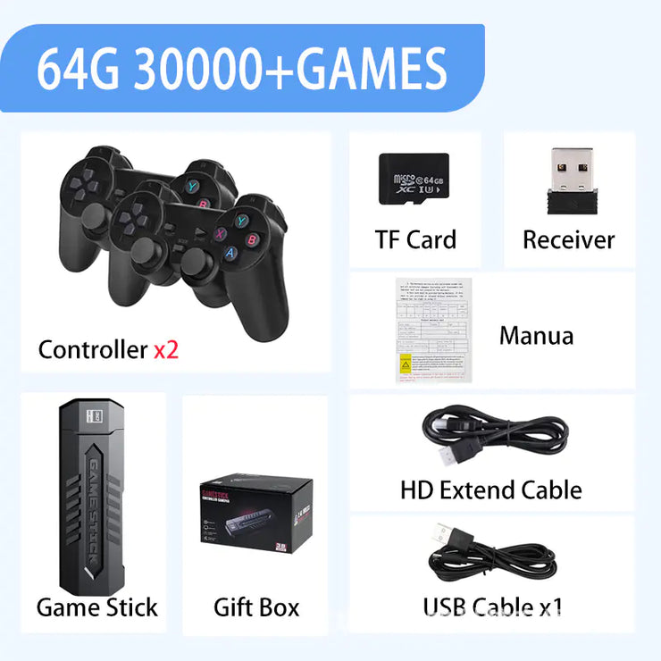 Retro TV Game Console with Dual Controllers (M8)