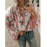Printed Beach Casual Shirt for Work Holidays