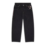 Women’s High-Waist Embroidered Fashion Jeans
