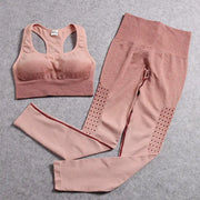 Women's Seamless Yoga Set - 2-Piece Workout Outfit