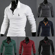 Paul Shirt, T-Shirt, Long Sleeve Men's Wear with Deer Embroidery