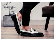 Men's Leather Loafers with Tassels