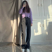 High Rise Loose Fit Black Boyfriend Jeans for Women