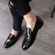 Men's Casual Leather Loafers with Tassels