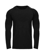 Men's Athletic Cotton Long Sleeve T-Shirt for Gym