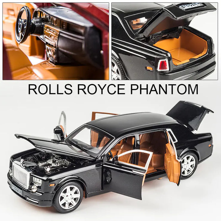 1:24 Scale Phantom Alloy Car Model with Sound & Light
