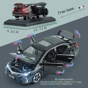 1:32 Corolla Car Model with Base - Alloy Toy Car