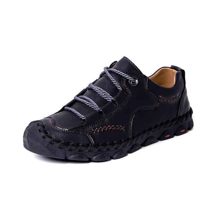 Handmade Leather Soft Bottom Loafers Casual Shoes