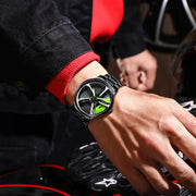 SVJ Men's Quartz Watch with 3D Hollow Design