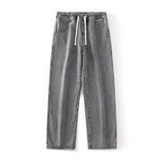 Men's Casual Loose Fit Wide Leg Jeans - Street Style