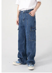 Men's Hip Hop Casual Wide Leg Jeans