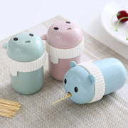 Cute Cartoon Portable Toothpick Holder Bottle