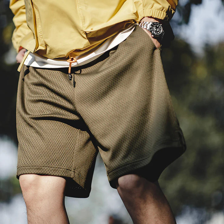 Thorns Fake Two-Piece Hip Hop Shorts for Men