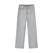 Men's Distressed Loose Fit Washed Jeans