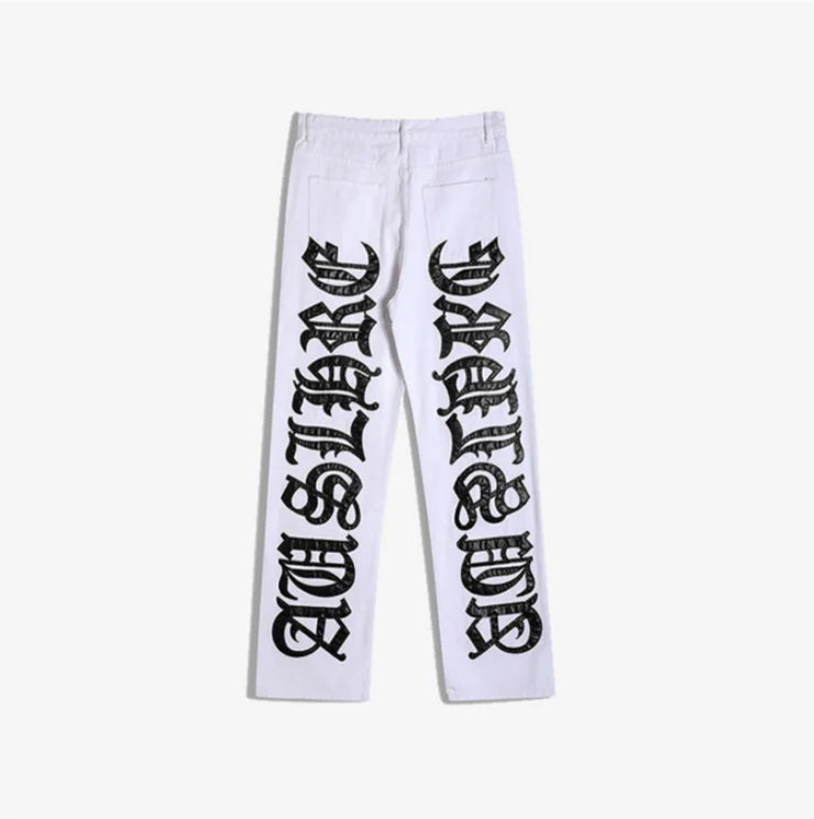 Embroidered Letter Design Women&