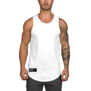 Men's Casual Polyester Vest for Gym and Exercise