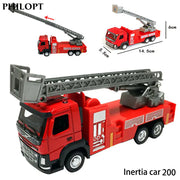 Children's Alloy Toy Car - Fire Ladder Model