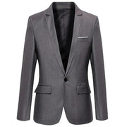 Men's Slim Fit Casual Blazer - Autumn/Winter Style