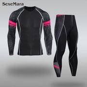 Men's Long Sleeve T-Shirt and Pants Fitness Set