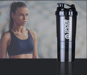 Three-Tier Protein Shaker Bottle for Fitness (Multifunctional)