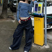 Women's Retro Street Loose Slimming Work Jeans