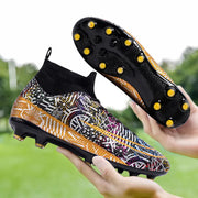 Men's High-Top Soccer Cleats for Autumn Training