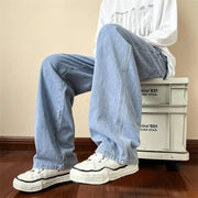 Men's Distressed Straight Leg Jeans