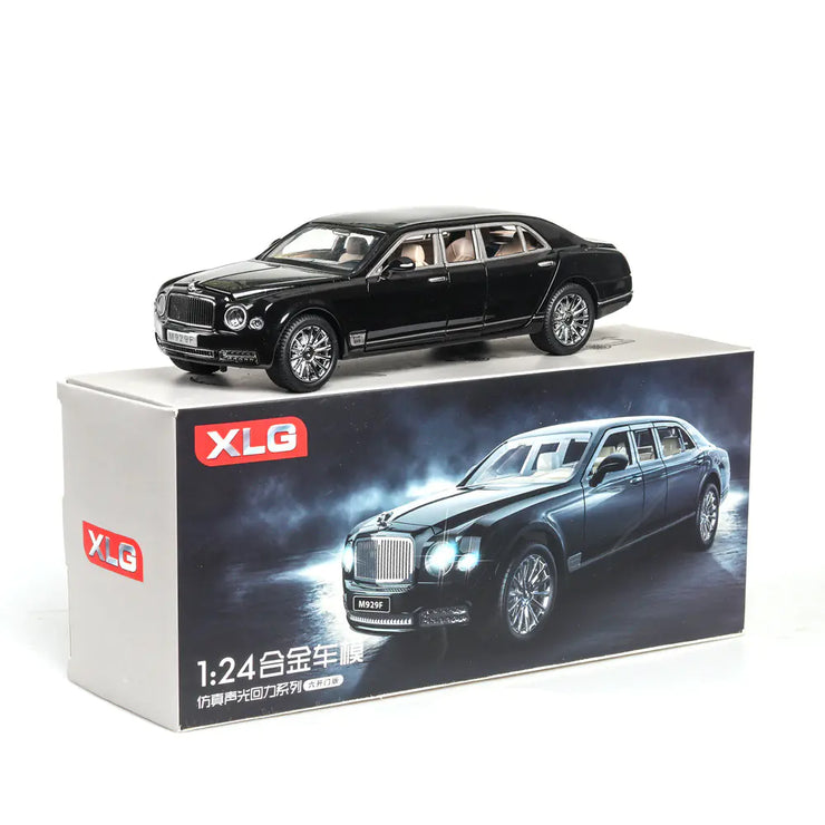 Boxed 1:24 Scale Bentley Mulsanne Toy Car Model