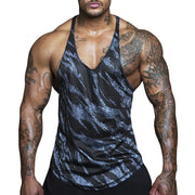 Men's Casual Polyester Gym Vest - Breathable & Sweat-Absorbing