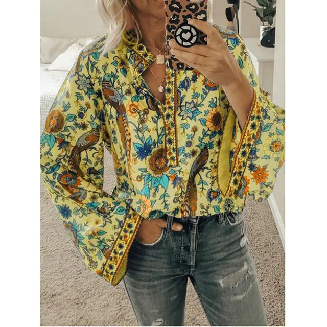 Printed Beach Casual Shirt for Work Holidays