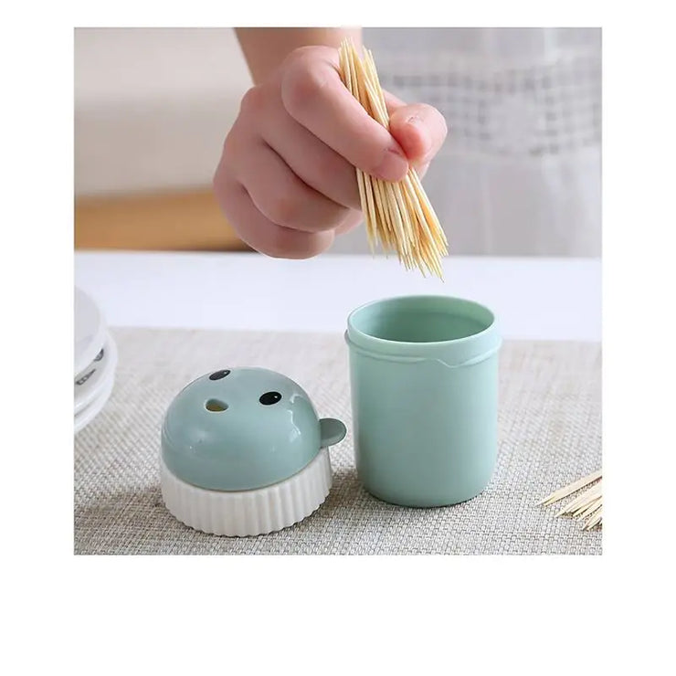 Cute Cartoon Portable Toothpick Holder Bottle