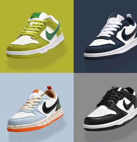 Pure White Dunk AJ1 Low Basketball Shoes for Couples