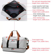 Men's Waterproof Gym Bag for Travel and Fitness
