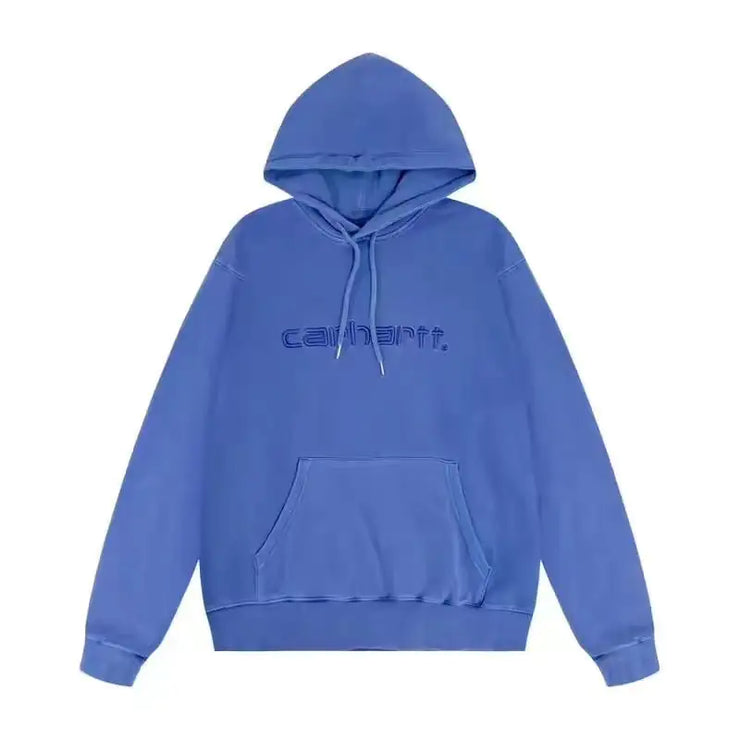 Embroidered Classic Letter Hoodie for Men and Women