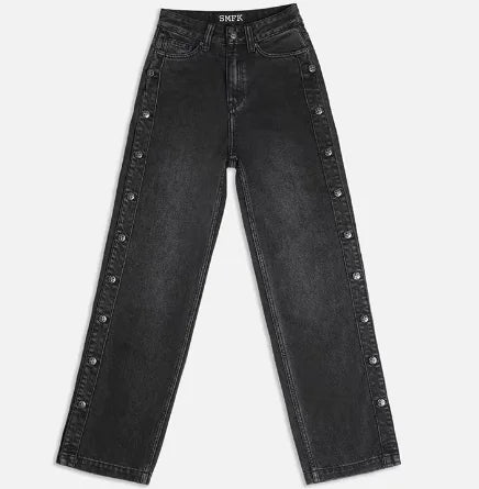 High Rise Boyfriend Jeans with Loose Fit Denim Pants