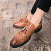 Men's Summer Breathable British Loafers with Tassels